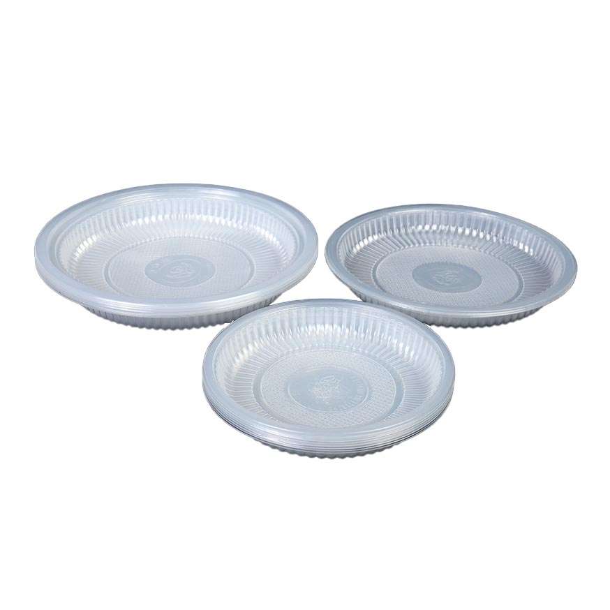 Plastic Plate 9" Transparent (10pcs/pkt)