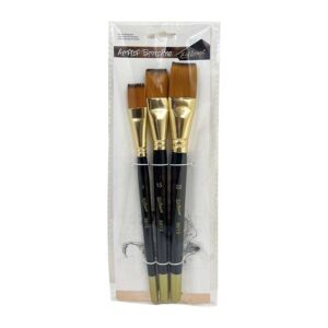 Nylon Brush Set (Assorted) - Flat 3pcs