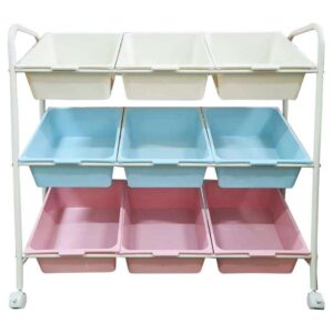 Mobile Storage Tray Rack - 9 Trays