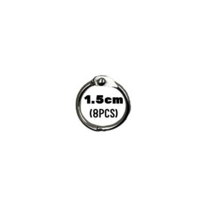 Hinged O Ring (100pcs) - 1.5cm x 8pcs