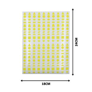 Geometry Sticker 10/20/30mm x 3 sheets - Yellow, 10mm
