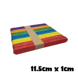 Ice Cream Stick (50pcs) - Coloured