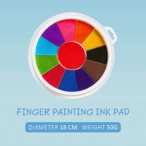 Washable Paint Pad 18cm - 12 Colours