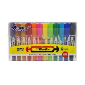Zebra Hi-Mckee  2-Sided Markers - 12 Colours