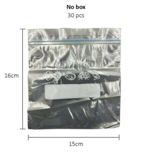 Double Zip Bag Assorted - 15cm x 16cm (30pcs)
