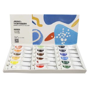 Maries Acrylic Colour Set 12ml - 18 Colours