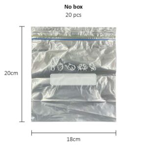Double Zip Bag Assorted - 18cm x 20cm (20pcs)