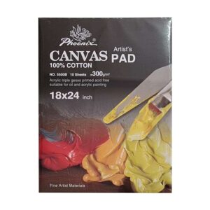 Phoenix Canvas Texture Pad (10 Sheets) - Canvas Pad 18" x 24"