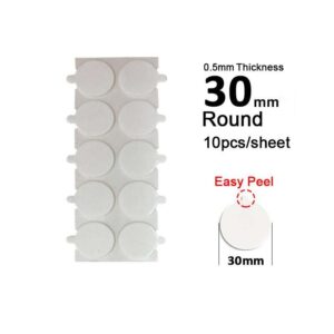 Nano Easy Peel Glue Dot - A5 Round 30mm x 0.5mm (10pcs)