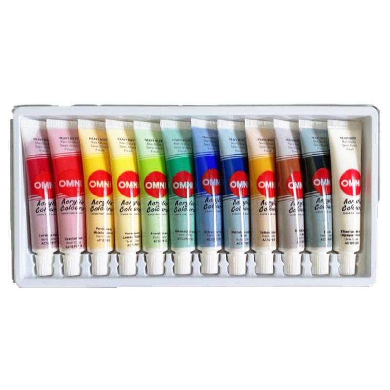 Omni Acrylic Colour Set 12ml - Image 4