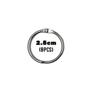 Hinged O Ring (100pcs) - 2.5cm x 8pcs