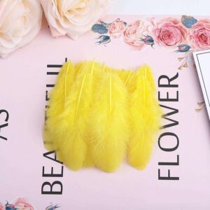 Feather Soft 5cm (100pcs/pkt) - Yellow