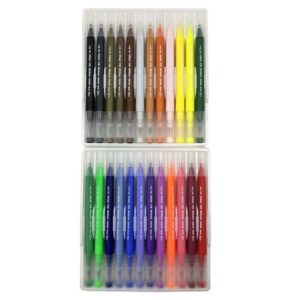 Dual Tip Brush Pen - 24 Colours