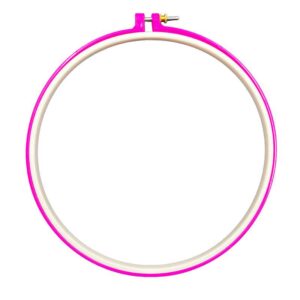 Embroidery Frame - Plastic, 25cm (Pink)