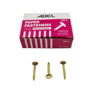 Paper Fastener (100pcs/box) - #3 - 3/4" x 100pcs