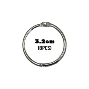 Hinged O Ring (100pcs) - 3.2cm x 8pcs