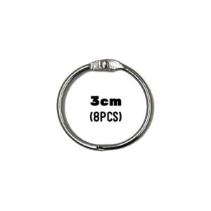 Hinged O Ring (100pcs) - 3cm x 8pcs