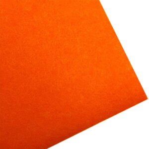 Hard Felt Cloth 2MM 30cm x 30cm - 50 Orange