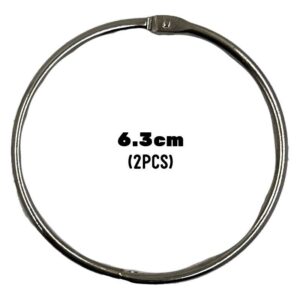 Hinged O Ring (100pcs) - 6.3cm x 2pcs