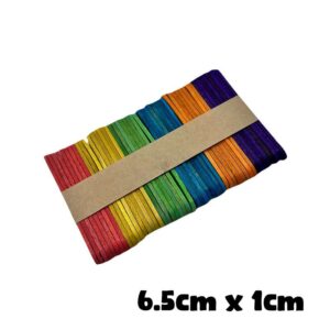 Ice Cream Stick (50pcs) - Coloured