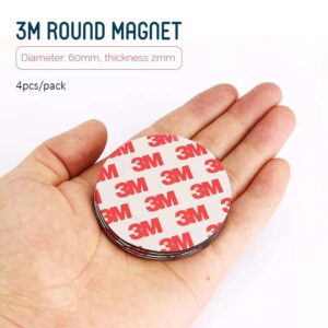 3M Round Magnet - 60mm x 4pcs