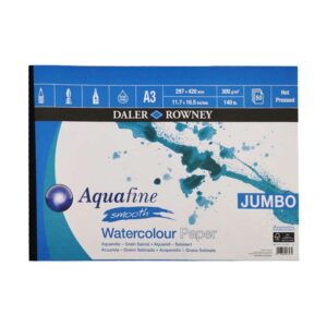 Daler Rowney Watercolour Pad - Hot Press, A3 x JUMBO
