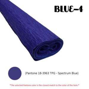 Crepe Paper (Thick) 250cm x 50cm - BLUE-4 (Ultramarine)