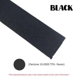 Crepe Paper (Thick) 250cm x 50cm - Black