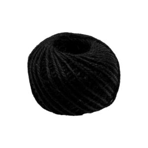 Coloured Jute Twine Ball 2mm - Black