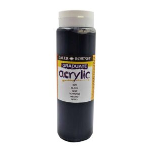 Daler Rowney Graduate Acrylic 500ml - Black