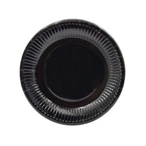 Paper Plates 6" (Coloured) 10Pcs/Pkt - Black