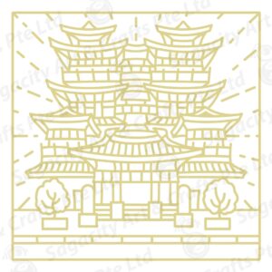 Pre-Waxed Batik (Sg Theme) Kit - Buddha Tooth Relic Temple