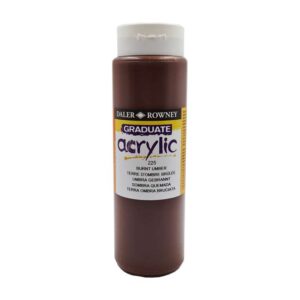 Daler Rowney Graduate Acrylic 500ml - Burnt Umber