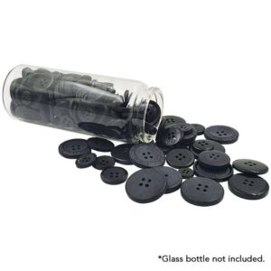 Assorted Button 300g - Black