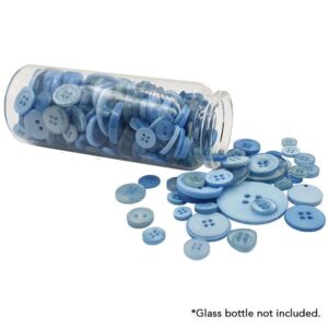 Assorted Button 300g - Sky Blue