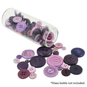 Assorted Button 300g - Purple