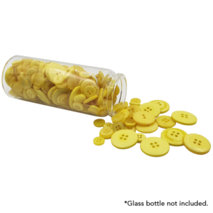 Assorted Button 300g - Yellow