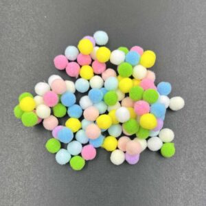 Pom Pom Assorted - Candytone 10mm x 100pcs