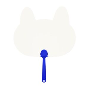 Paintable Paper Fan (20Pcs/Pkt) - Cat