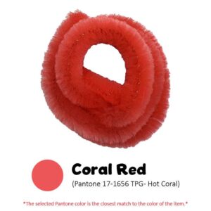 Pipecleaner Single Colour 6mm - Coral Red