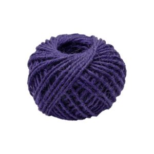 Coloured Jute Twine Ball 2mm - Dark Purple