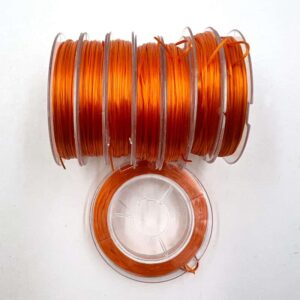 Elastic String 0.8mm x 10m - Dark Orange