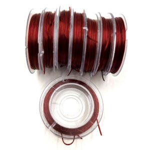 Elastic String 0.8mm x 10m - Dark Red