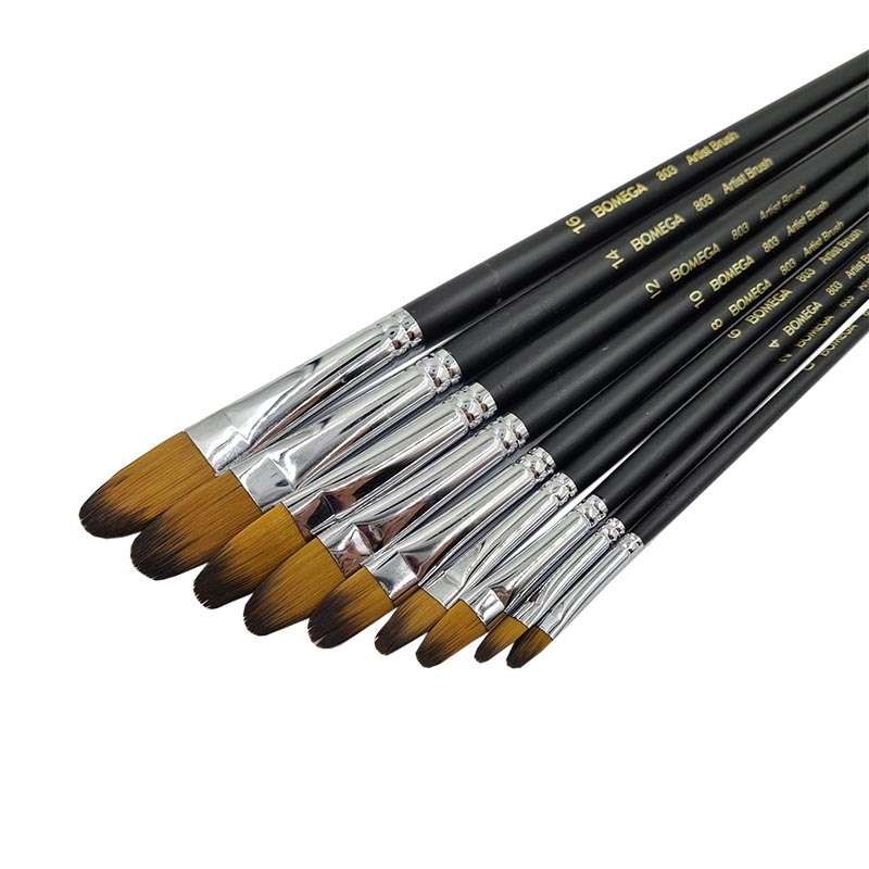 Nylon Artist Brush Set #80x (9pcs/pkt)