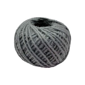 Coloured Jute Twine Ball 2mm - Grey