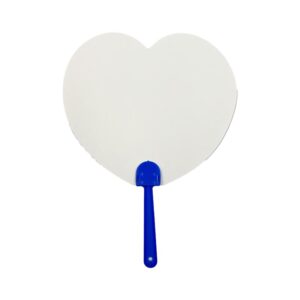 Paintable Paper Fan (20Pcs/Pkt) - Heart