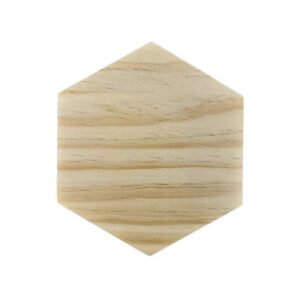 Wooden Coaster - Hexagon 11.5cm x 10cm x 8mm