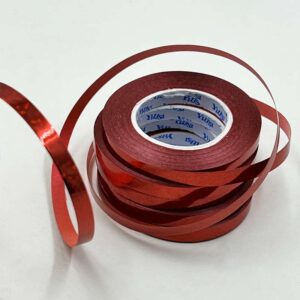 Foil Ribbon 5mm x 10m - Holographic Red