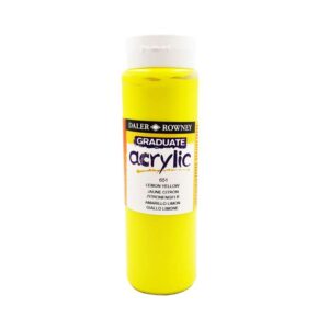 Daler Rowney Graduate Acrylic 500ml - Lemon Yellow