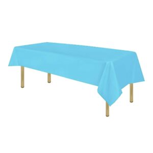 Plastic Table Cloth (137cm x 183cm) - Light Blue